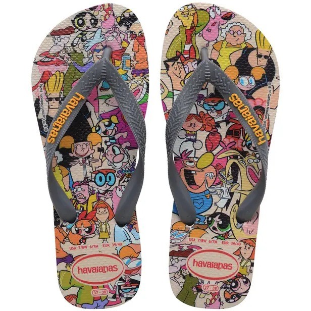 Chinelo Havaianas Top Warner Classicos Cartoon network em Oferta na Shopee