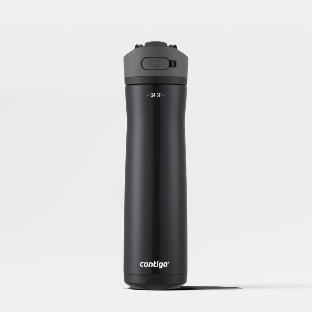 Garrafa Térmica Ashland Chill AUTOSPOUT® Black Contigo | 709ml em Oferta na Shopee