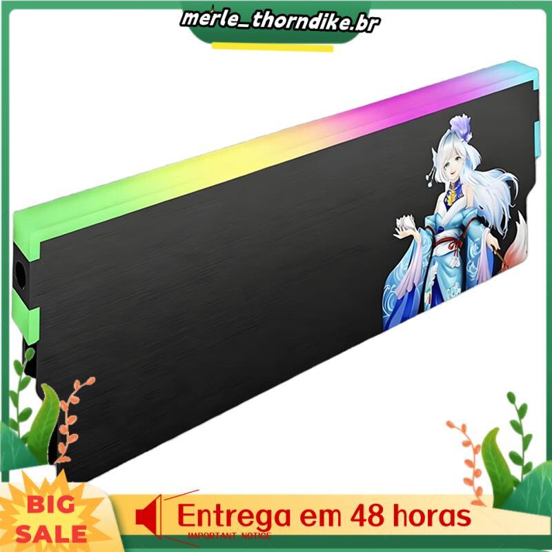 Memória Vara Armadura Colete 5V ARGB AURA Sincronização Para Desktop DDR3 4 5 Computador RAM Dissipador De Calor Refrige