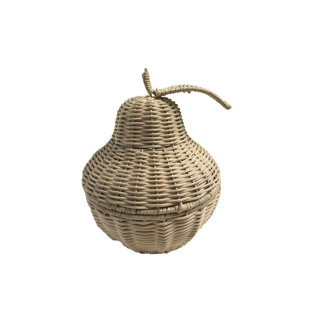 cesto organizador com tampa pera de plástico - Oikos em Oferta na Shopee