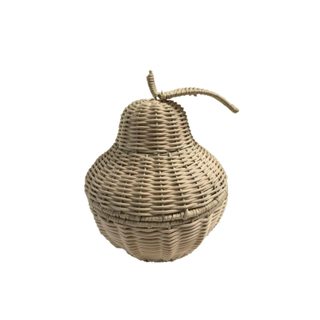 cesto organizador com tampa pera de plástico - Oikos em Oferta na Shopee