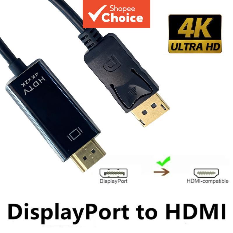 Cabo DisplayPort Para HDMI 4K 1.8M 3M DP Adaptador De Áudio HDTV PC Monitor TV