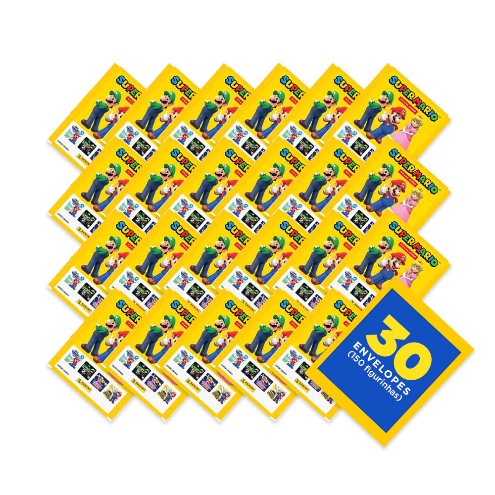 Super Mario 2026 - It’s-a me, Mario! - Contém 30 Envelopes (150 Figurinhas) - Novo - Editora Panini