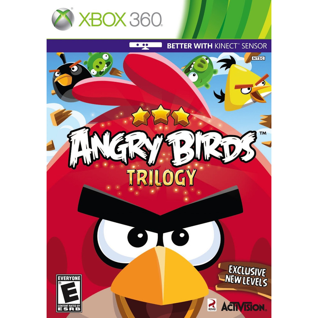 Angry Birds Trilogy Xbox 360 Jogo Aventura Quebra-cabeça Activision Rovio