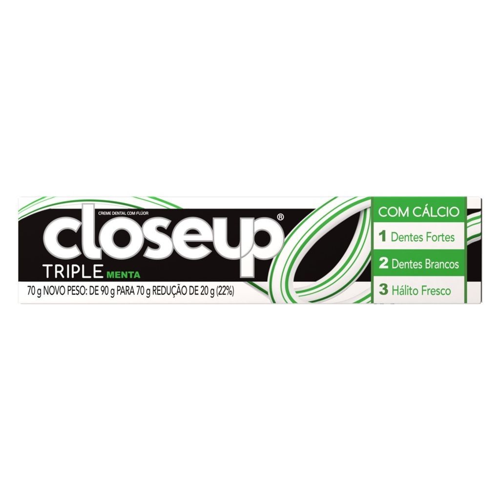 Creme Dental Closeup Triple Menta 70g pronta entrega Davi Variedades