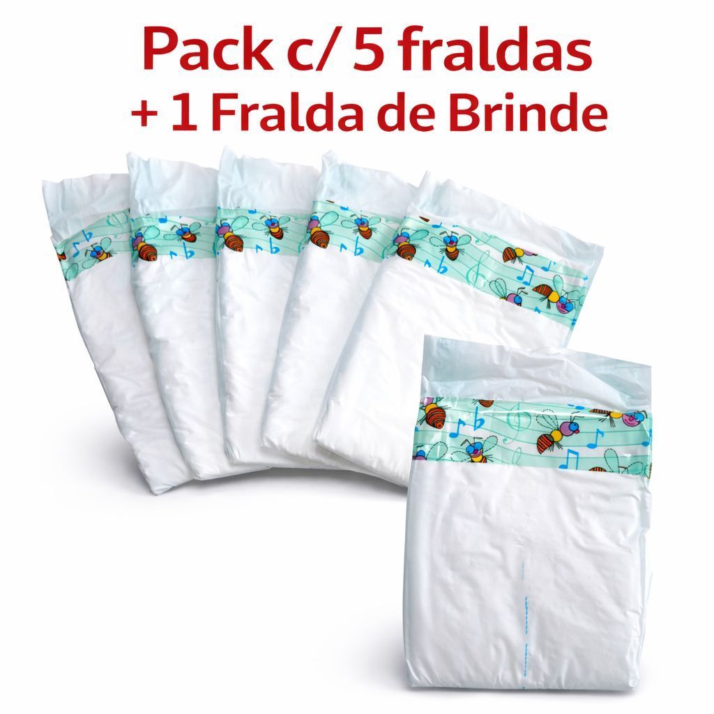 KIT FRALDA BEBÊ REBORN - BONECA com 5 unidades na promoção aproveite - 1 FRALDA PRESENTE