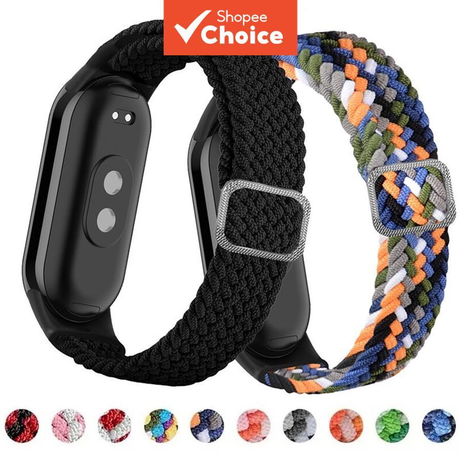 Pulseira De Smartwatch Relógio Inteligente Com Fivela Deslizante De Nylon Ajustável Para Xiaomi Mi Band 10/9/8 , Substit