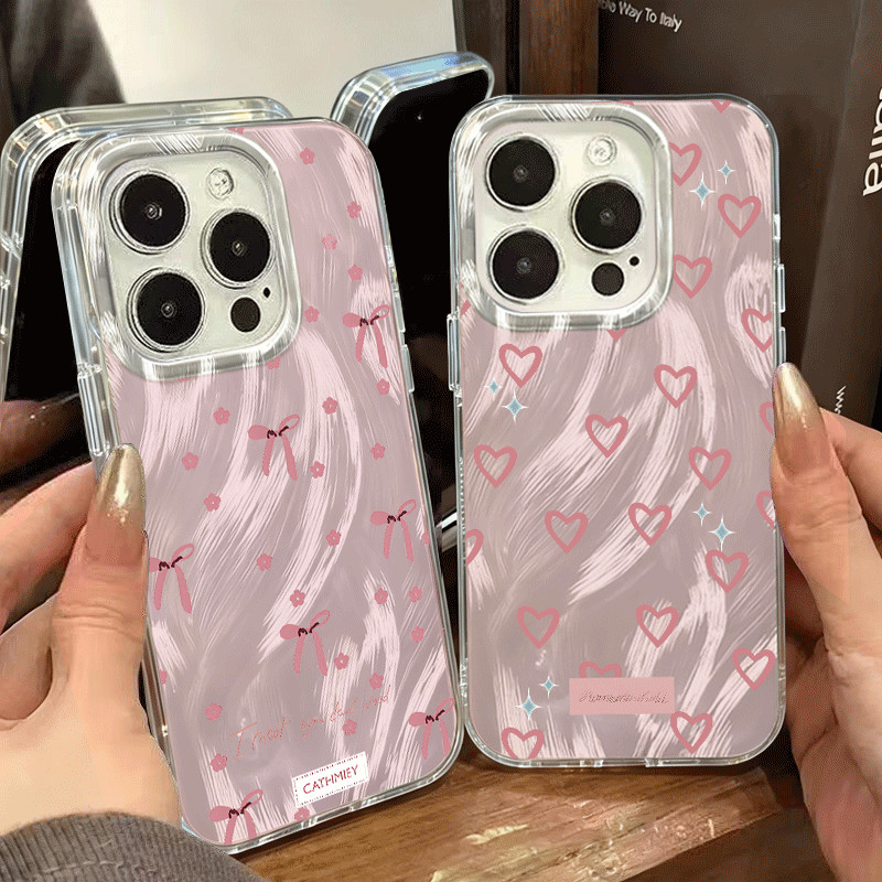 Capinha Para Samsung A03 A05 A12 A15 A20 A23 A32 A34 A35 A50 A52 A55 A71 A72 À Prova de Choque Laços e corações