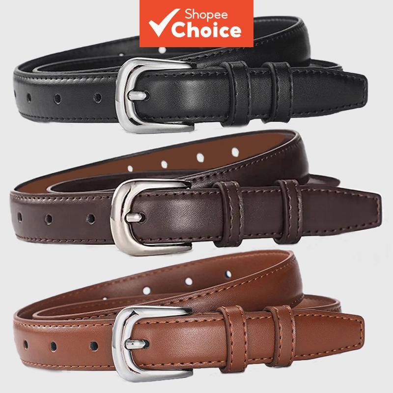 Conjunto de Cinto Feminino Versátil e Elegante, 1/2/3 Peças, Cinto de PU Simples e Elegante, Adequado para Vestidos, em Oferta na Shopee