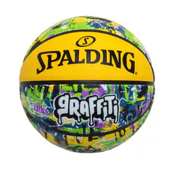 Bola De Basquete Spalding Graffiti - Amarelo