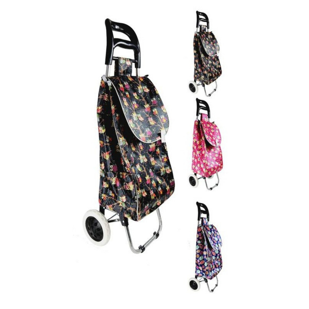 Carrinho De Feira Compras 2 Rodas Dobrável Reforçados Suporta Em 30kg