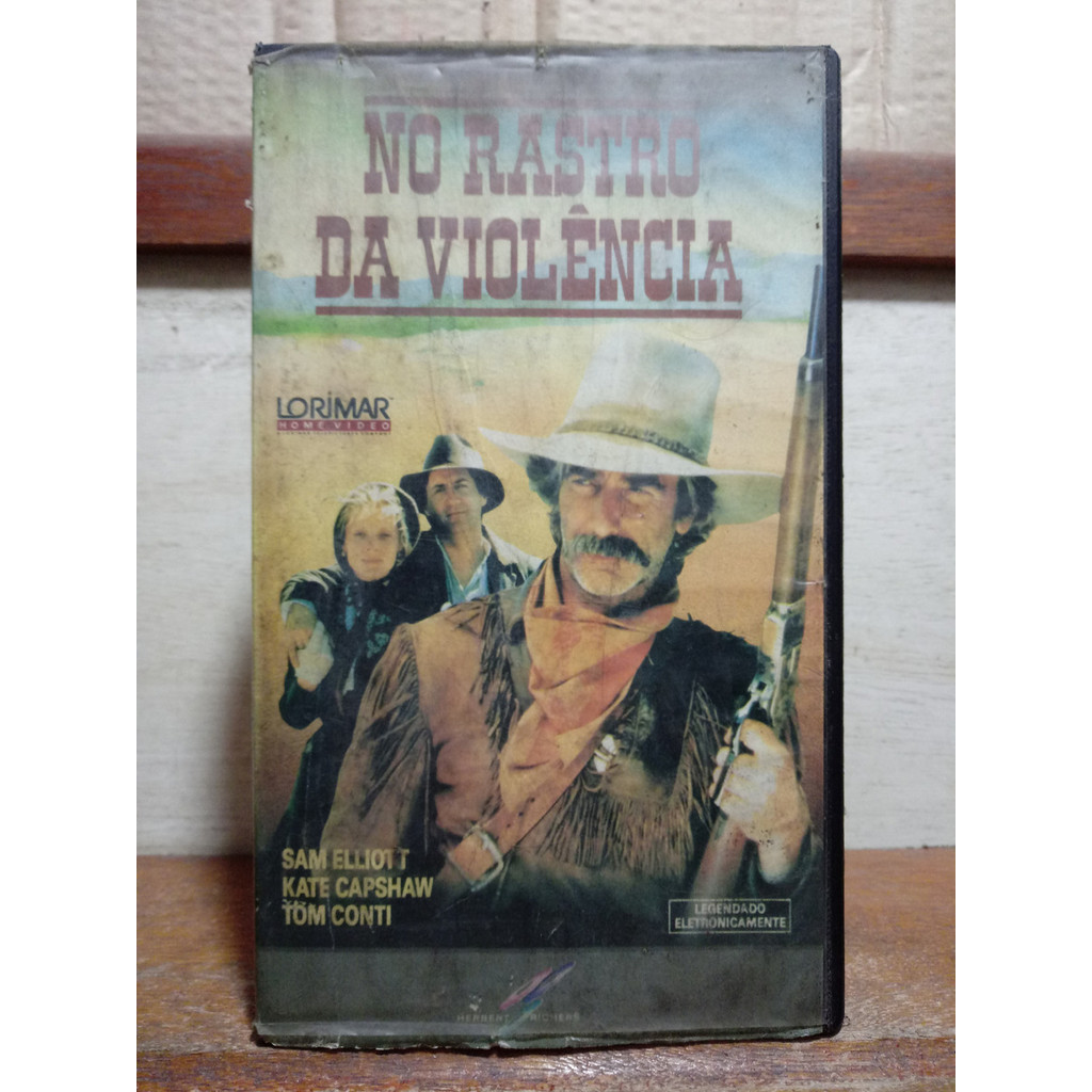 Vhs No Rastro Da Violência - Sam Elliot - Kate Kapshaw