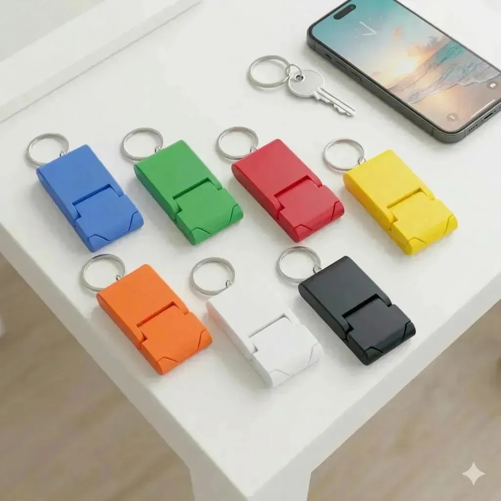 20 Mini Suportes para Smartphone Dobrável Portátil Tipo Chaveiro