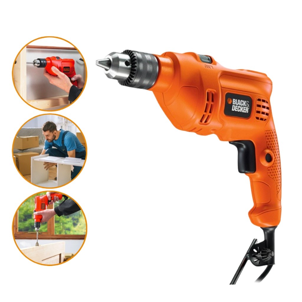 Furadeira Impacto Profissional 10mm Mandril 3/8 Ferramentas Elétrica Lançamento 450w Black decker em Oferta na Shopee