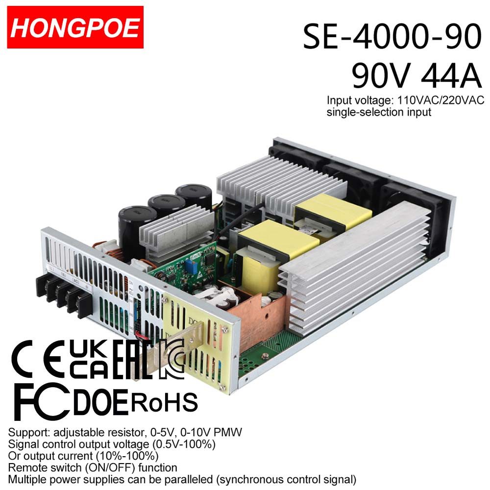 0-90V 44A 4000W Ajustável AC-DC 5V 10V PLC/PMV Transformador De Controle De Sinal , Adequado Para motor/Bateria/solar/in