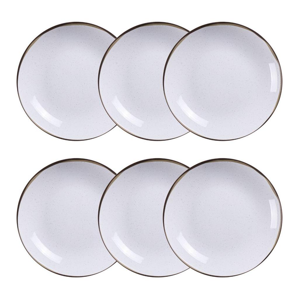 Conjunto 6 Pratos Fundos 21cm Canyon Porcelana Tramontina