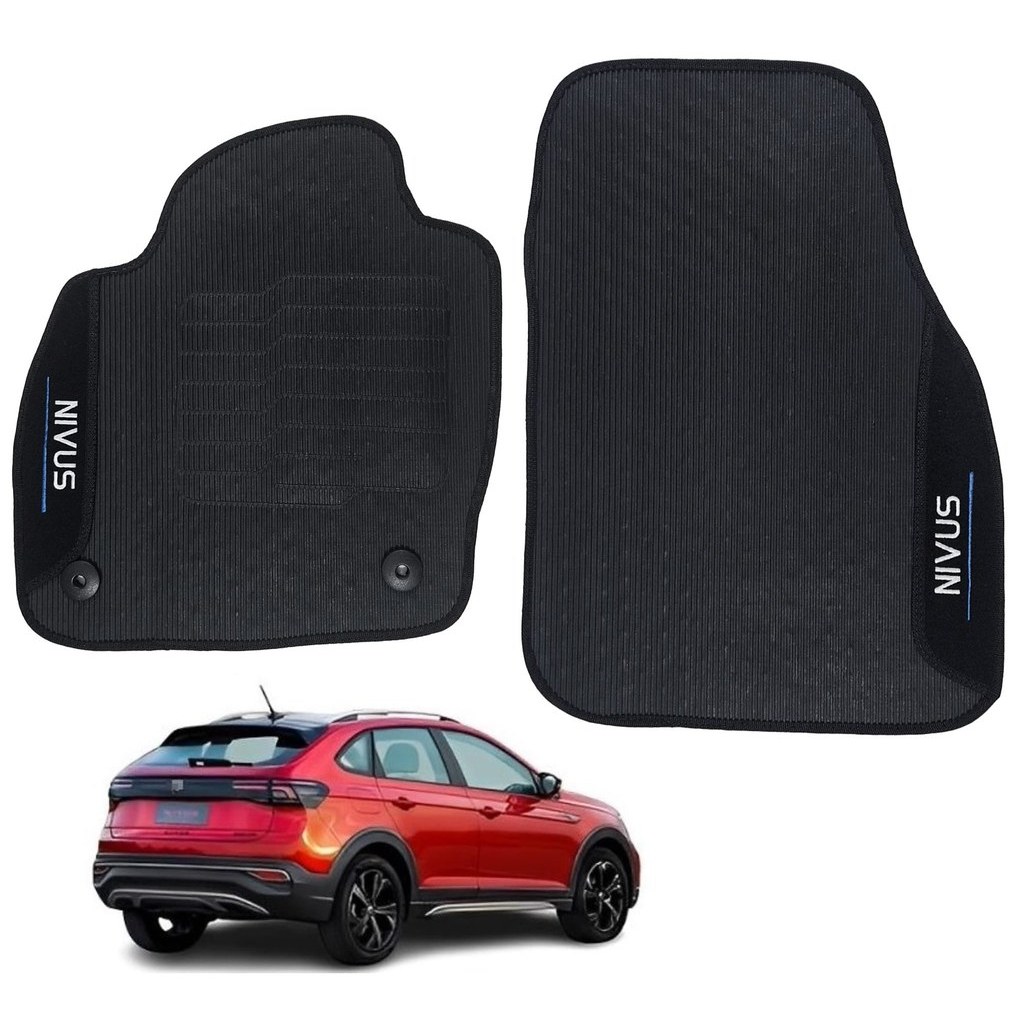 Jogo Tapete Borracha Para Nivus Comfortline Highline 200 TSI
