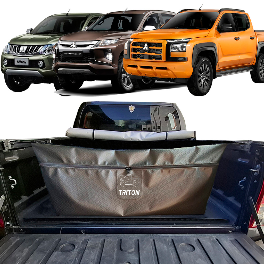 Bolsa Slim Caçamba Mitsubishi L200 Triton Instala Fácil Sem Furar a Caçamba