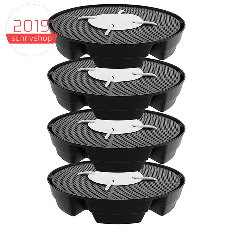 [Bestseller S] Pires De Plantas Com Rega Automática Base De Vaso De Flores 4 Unidades De Capacidade Furos De Malha Bande
