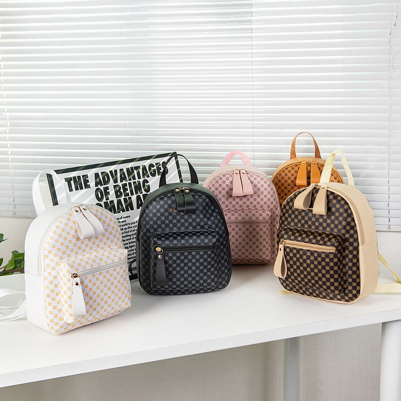 Mochila clássica 2025 novo estilo senhoras saco barato Retro pequeno saco círculo contraste cor pequena mochila