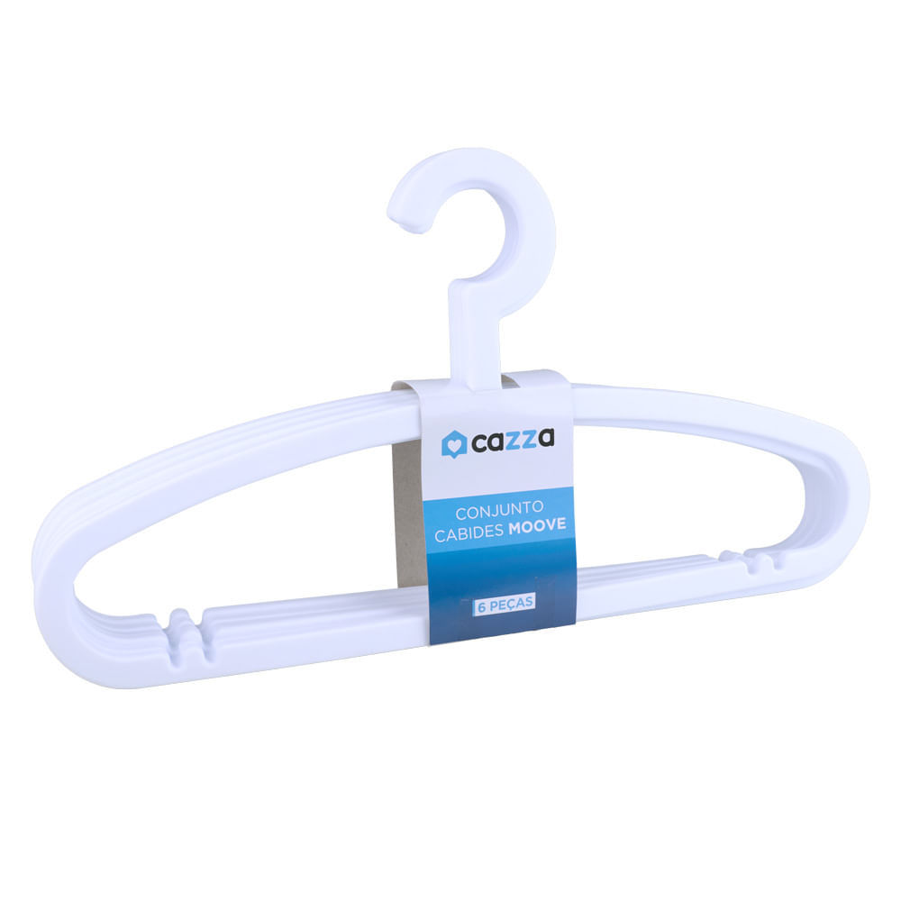 Cj cabides 6 pçs plástico Native CV244810 Cazza em Oferta na Shopee