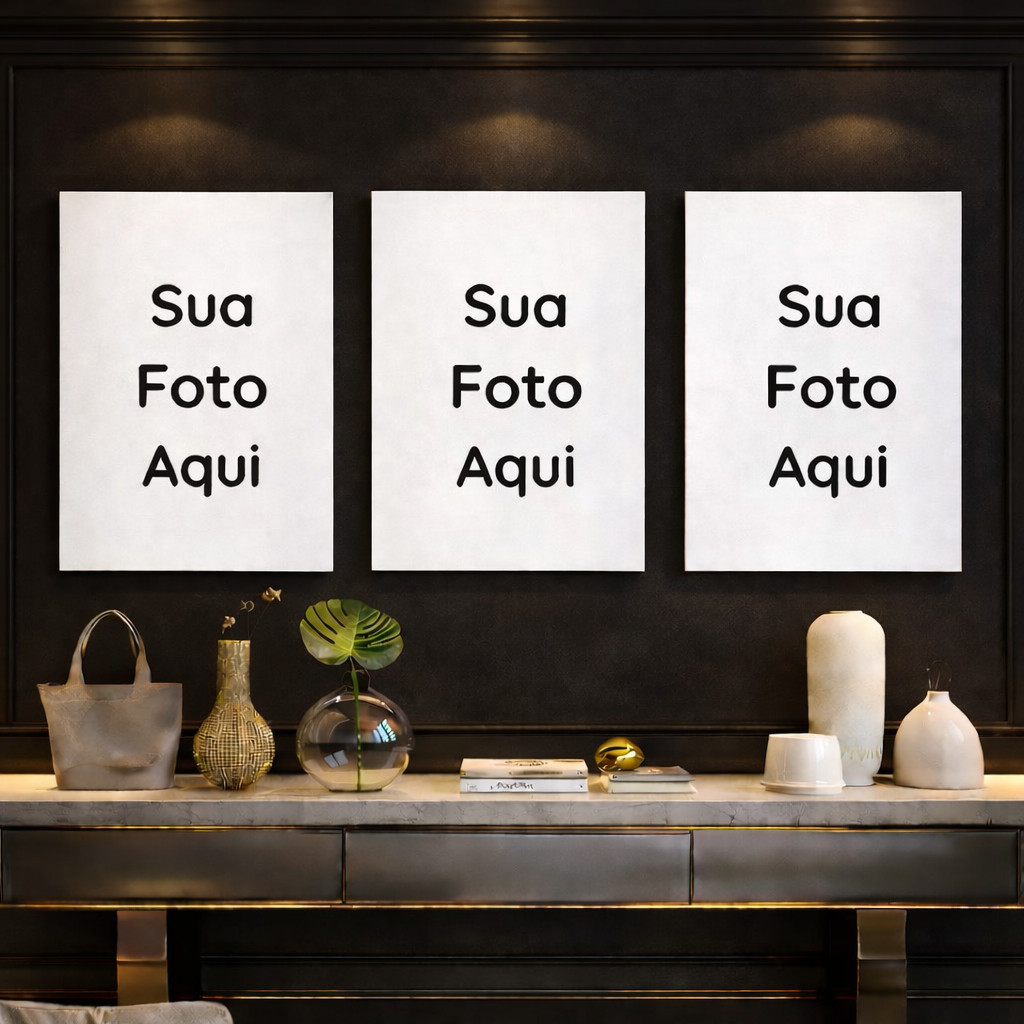 Kit Quadros Personalizados com Foto ou Imagem Placas Quadrinhos Decorativos Sala Quarto