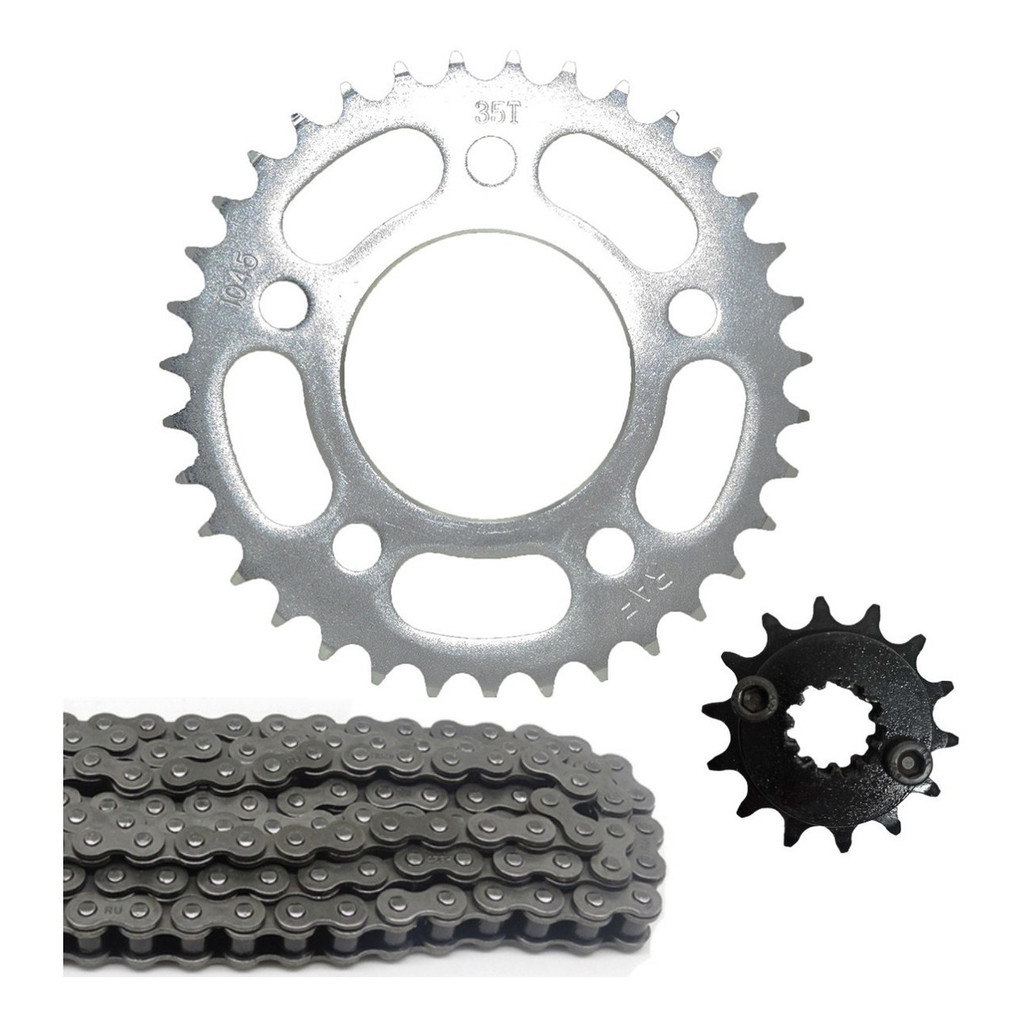 Kit Relação Cb 300 Coroa Reduzida 38 Pinhão 14 Corrente Fina