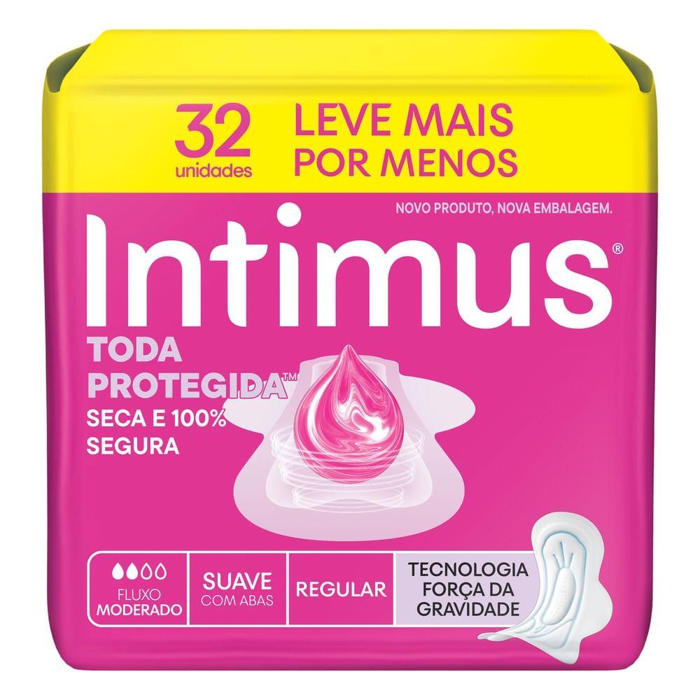 ABSORVENTE INTIMUS TODA PROTEGIDA COM ABAS SUAVE 32 UNIDADES