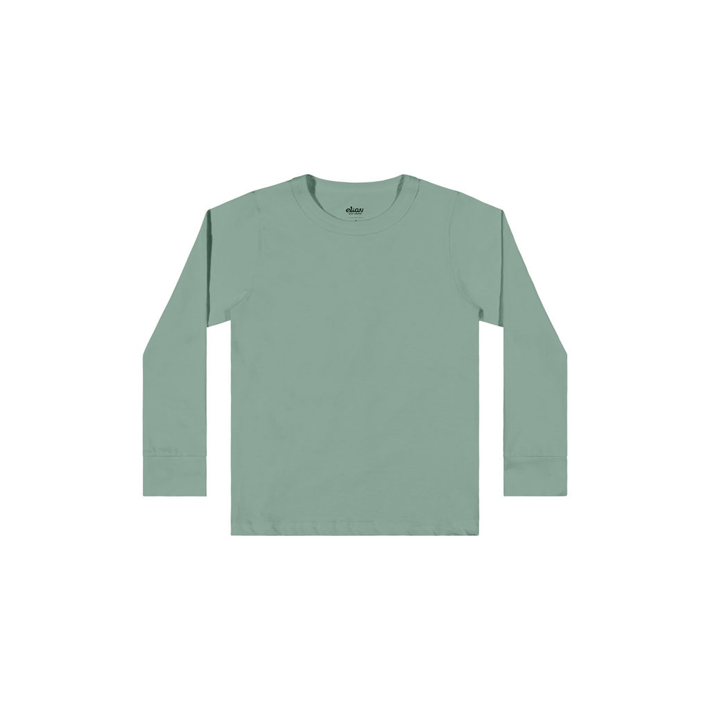 Camiseta Infantil Menino Básica Lisa Elian Verde