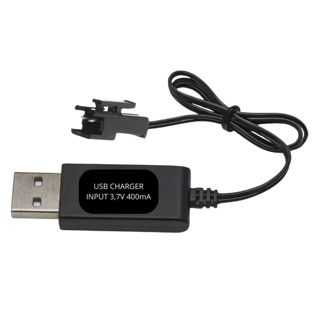 Cabo Carregador USB para Bateria 3.7V / 4.8V / 6V Carro Barco Drone RC Brinquedos Conector SM / JST