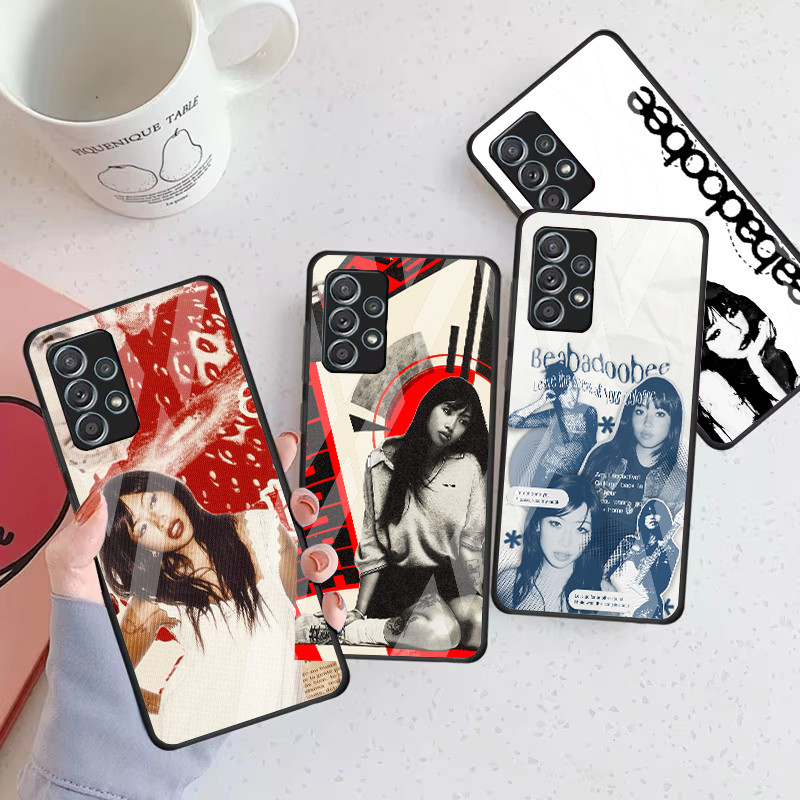 Beabadoobee 02 Capa De Telefone De Vidro Para Samsung Galaxy A16 A15 A25 A35 A55 A53 A54 A34 A14 A32 A52 4G 5G A56 A54