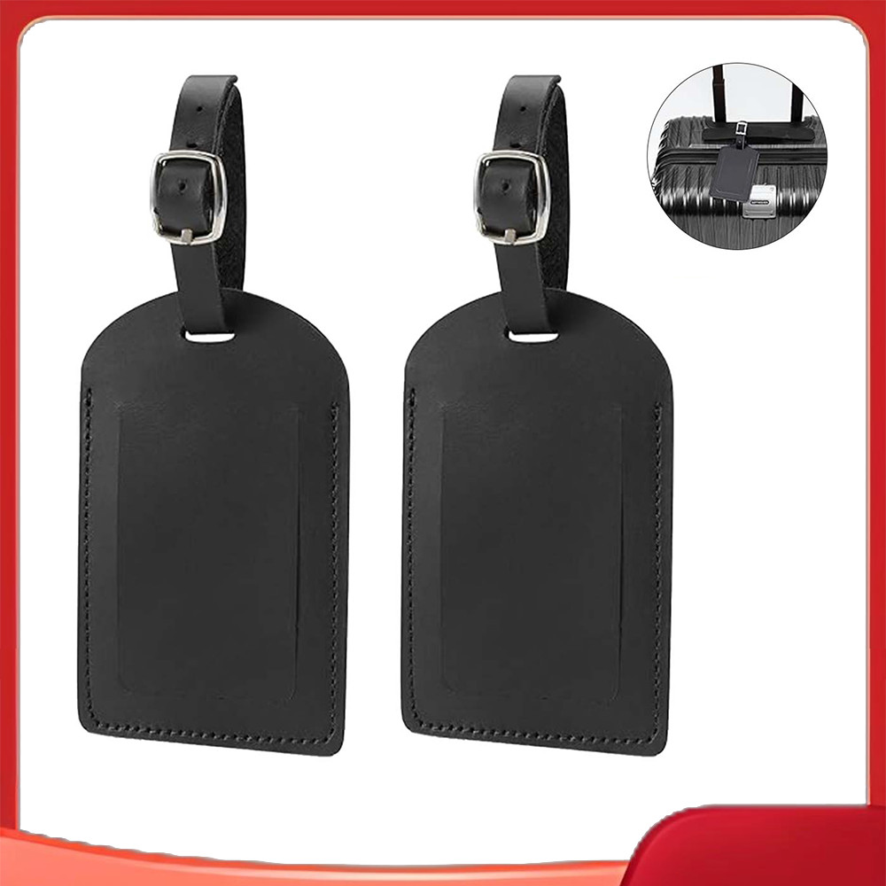 2 cartões de embarque para bagagem preto (único 11.1x7cm) com 2 passe com 2 cartões de informações em tecido PU