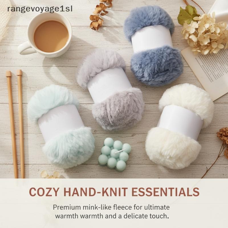 [rge] Círculo De Lã De Cor Sólida Fio Tecido À Mão Faça Você Mesmo Cachecol Chapéu Suéter Médio Thi Merino Macio E Confo