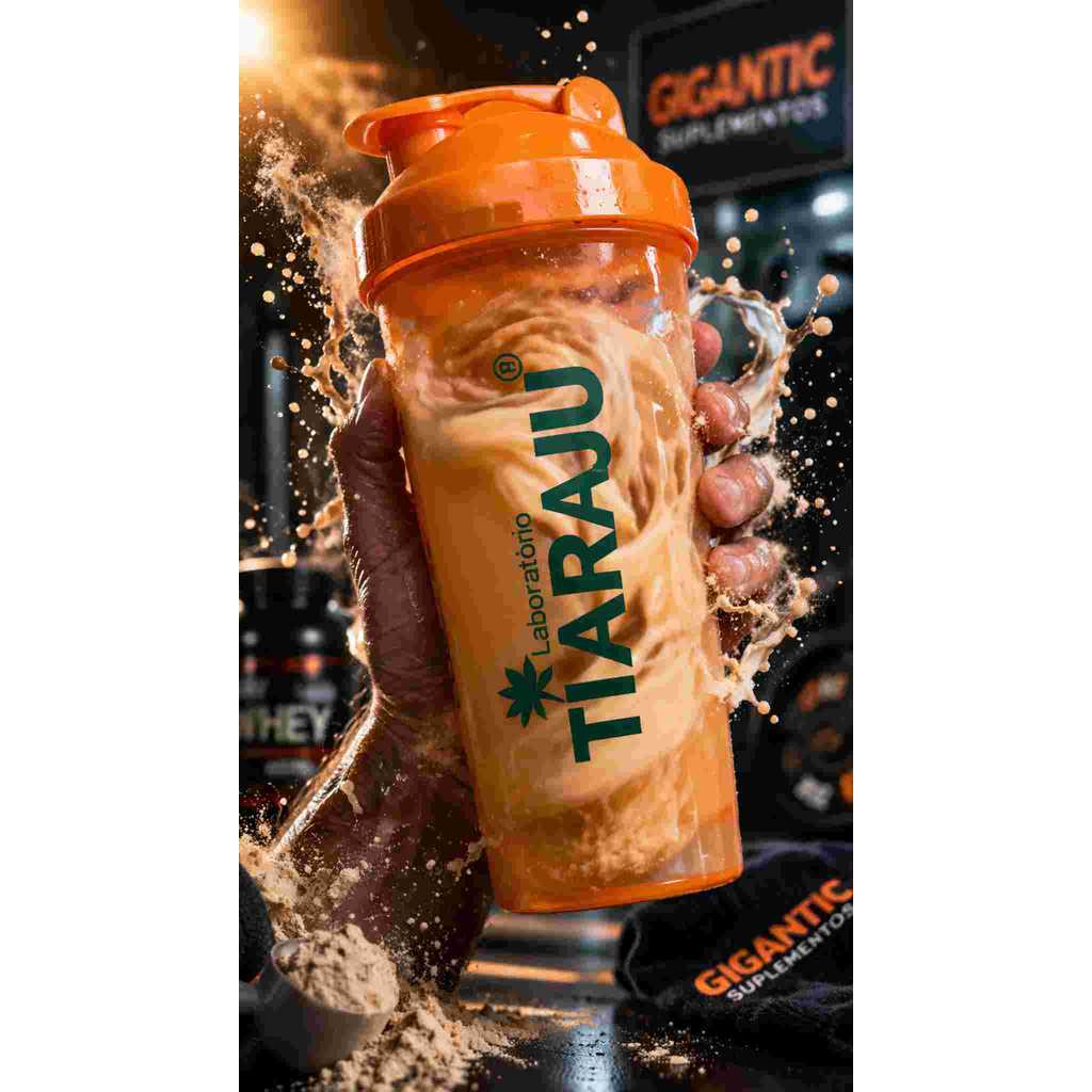 Tiaraju Coqueteleira Shaker 400ml Tampa Rosca Academia Fitness Resistente Prático Compre Já Qualidade Top