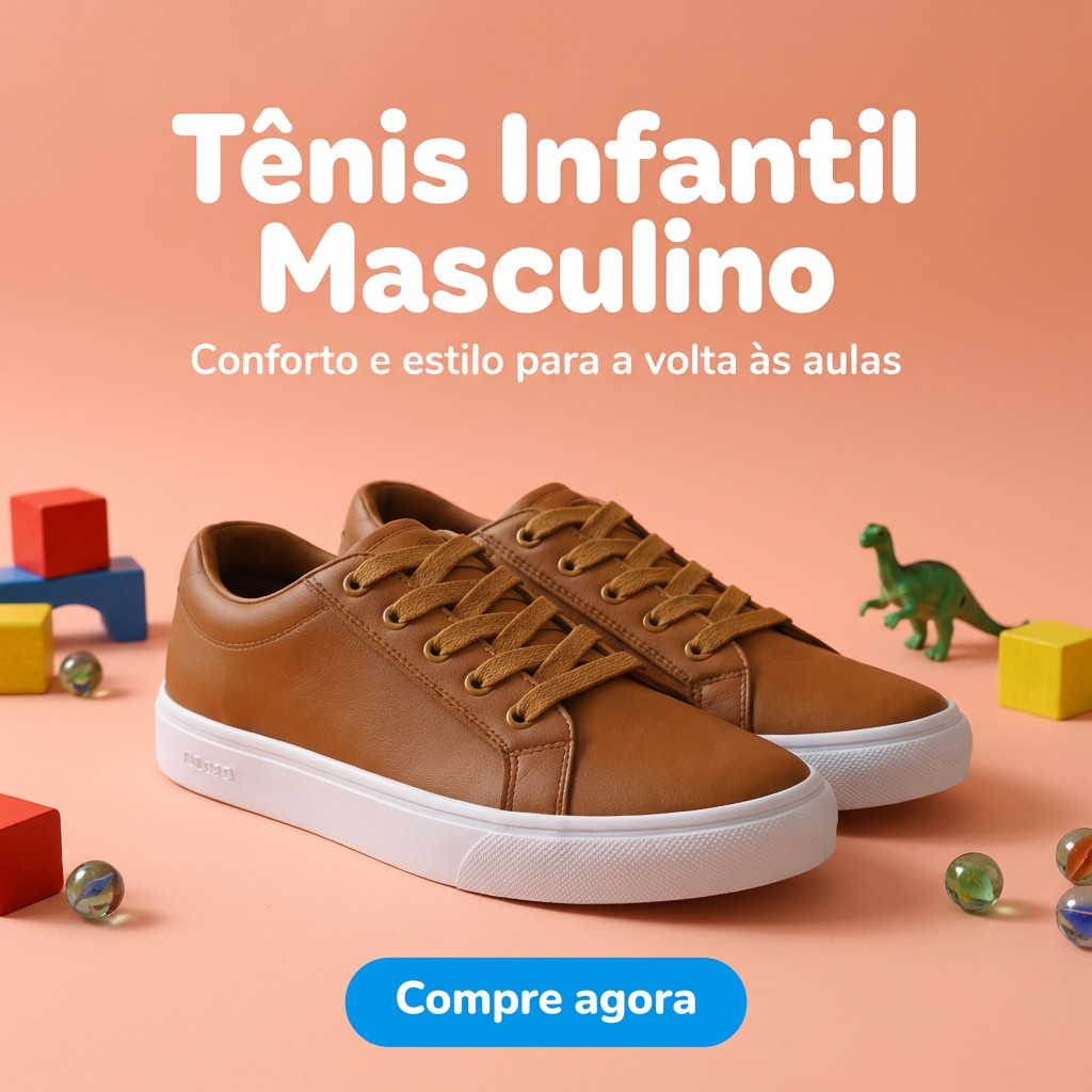 Tênis Infantil Minimalista Versátil Solado Baixo Antiderrapante - Promoção