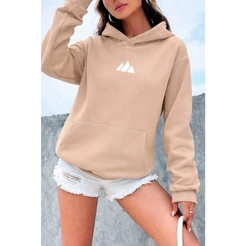 Moletom Canguru Feminino Premium Algodão Flanelado Blusa Frio Casual Inverno