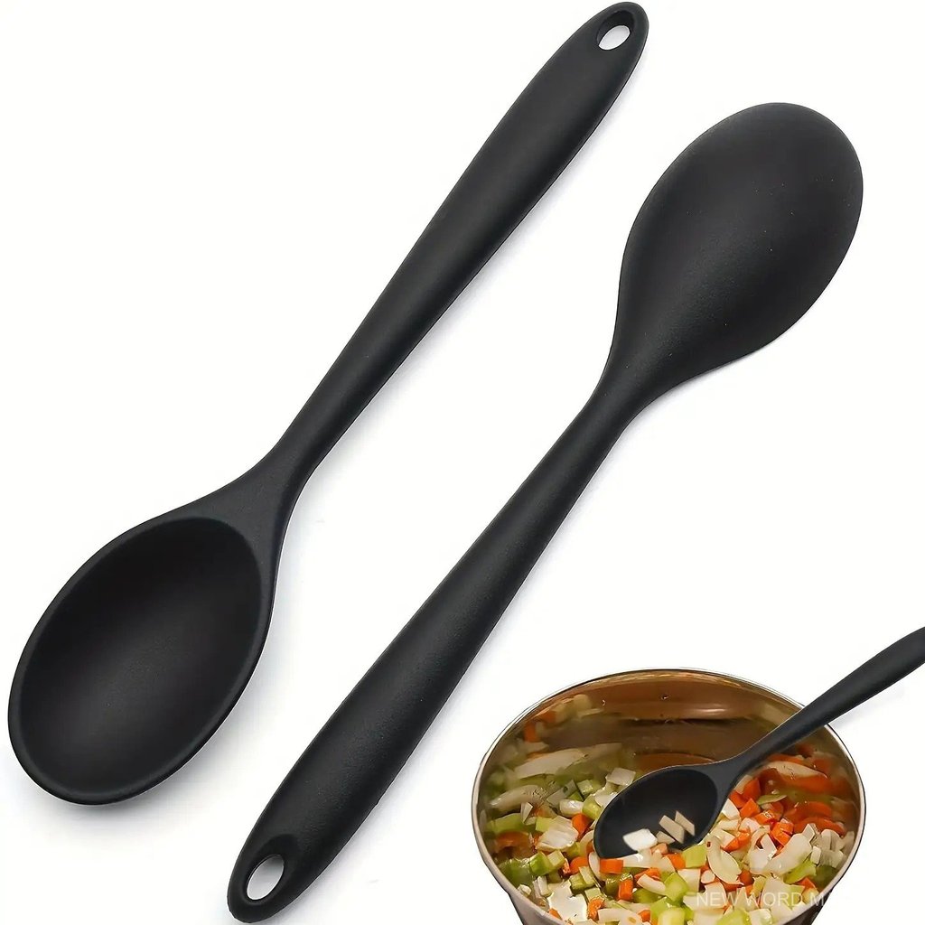 3/4/5 Kit Colher De Silicone - Colher De Arroz Para Estudantes E Adultos, Colher De Boca Grande Para Cozinha DoméStica