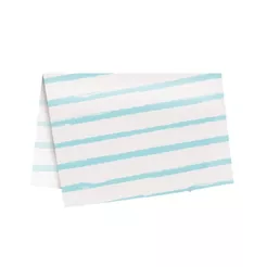 Papel de Seda - 49x69cm - Listras Aquarela Tiffany - 10 unidades - Cromus - Rizzo