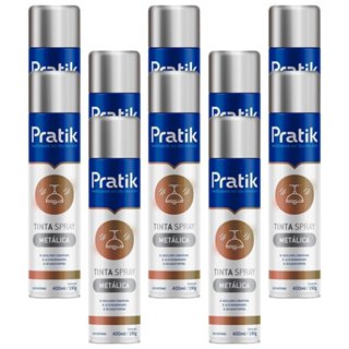 Kit 10 Tintas Spray Pratik Metálica Cromado 400ml em Oferta na Shopee