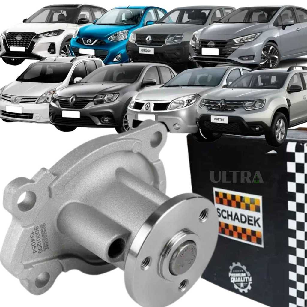 Bomba Água Nissan Kicks / Livina / March / Versa - Renault Duster / Logan / Sandero 1.6 16V SCE/H4M / HR16(Sc