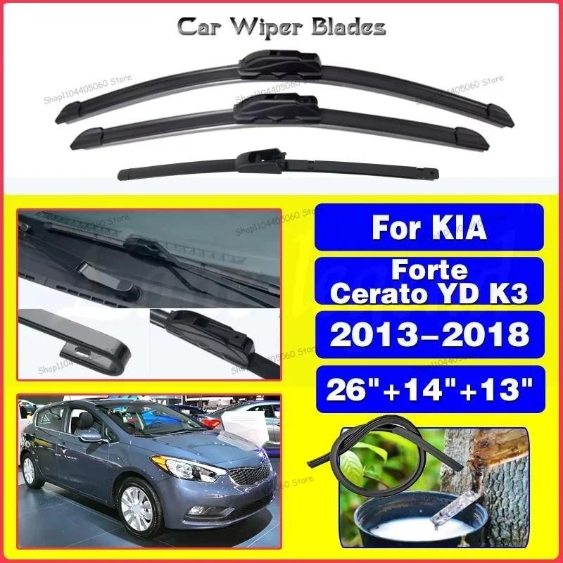 Conjunto De Lâminas De Limpador Dianteiro E Traseiro Para KIA Forte Cerato YD K3 2013-2018 Pára-Brisa Janela Escova De C