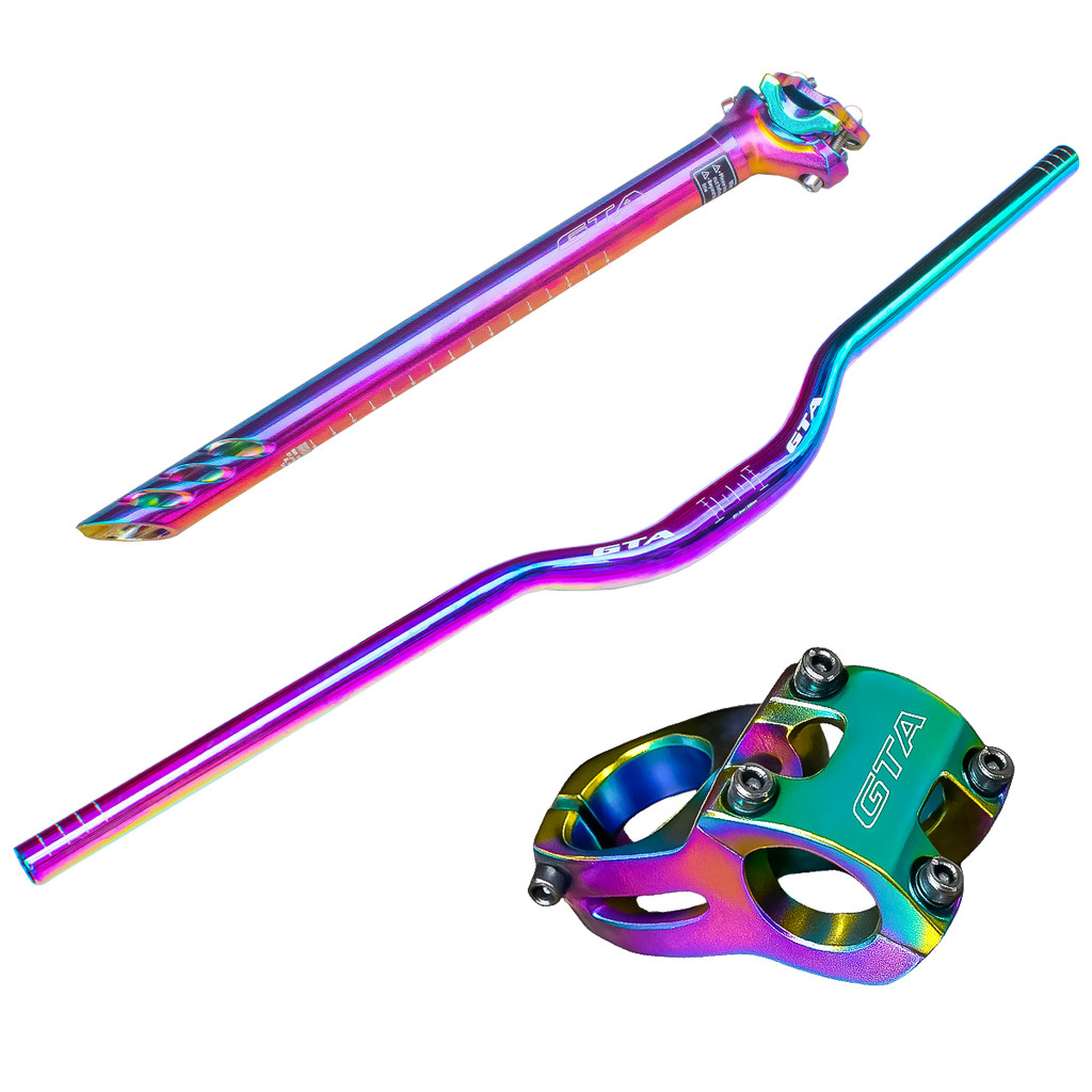 Kit Camaleão GTA Guidão + Mesa + Canote Selim Aço Reforçado