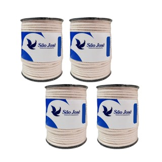 4 Cordão São Jose 4mm Algodão Cru - Corda macramê em Oferta na Shopee