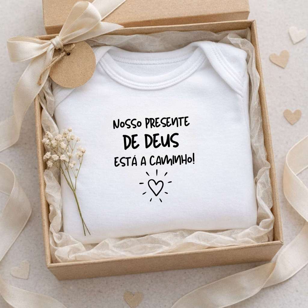 Body revelação gravidez frase biblica presente de Deus em Oferta na Shopee