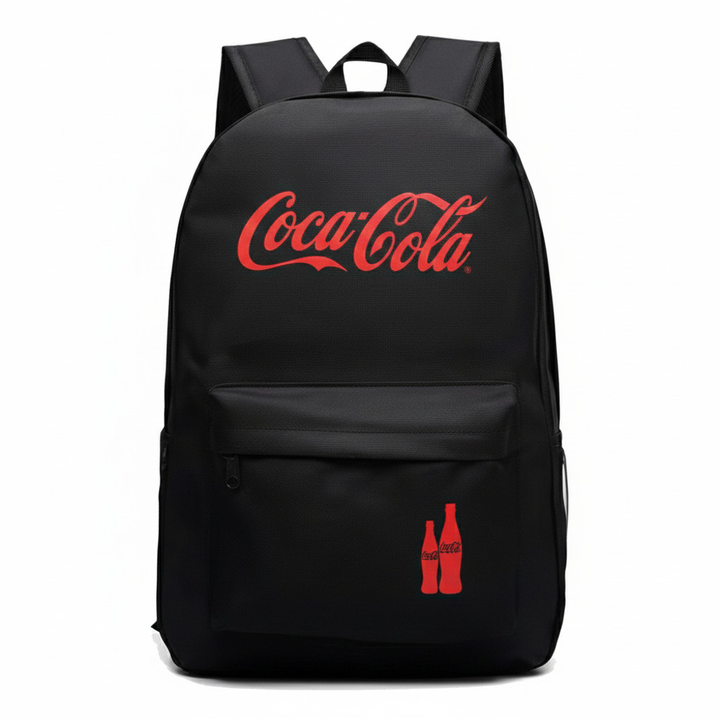Mochila Estampada Coca Cola Role Escola Faculdade Envio Imediato Lançamento em Oferta na Shopee