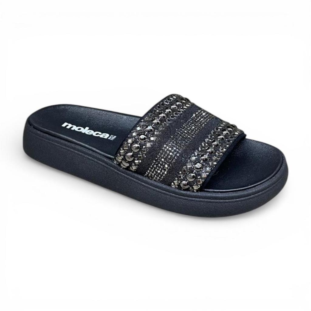 Chinelo Moleca 5469.141 Slide Strass Confortavel Feminino