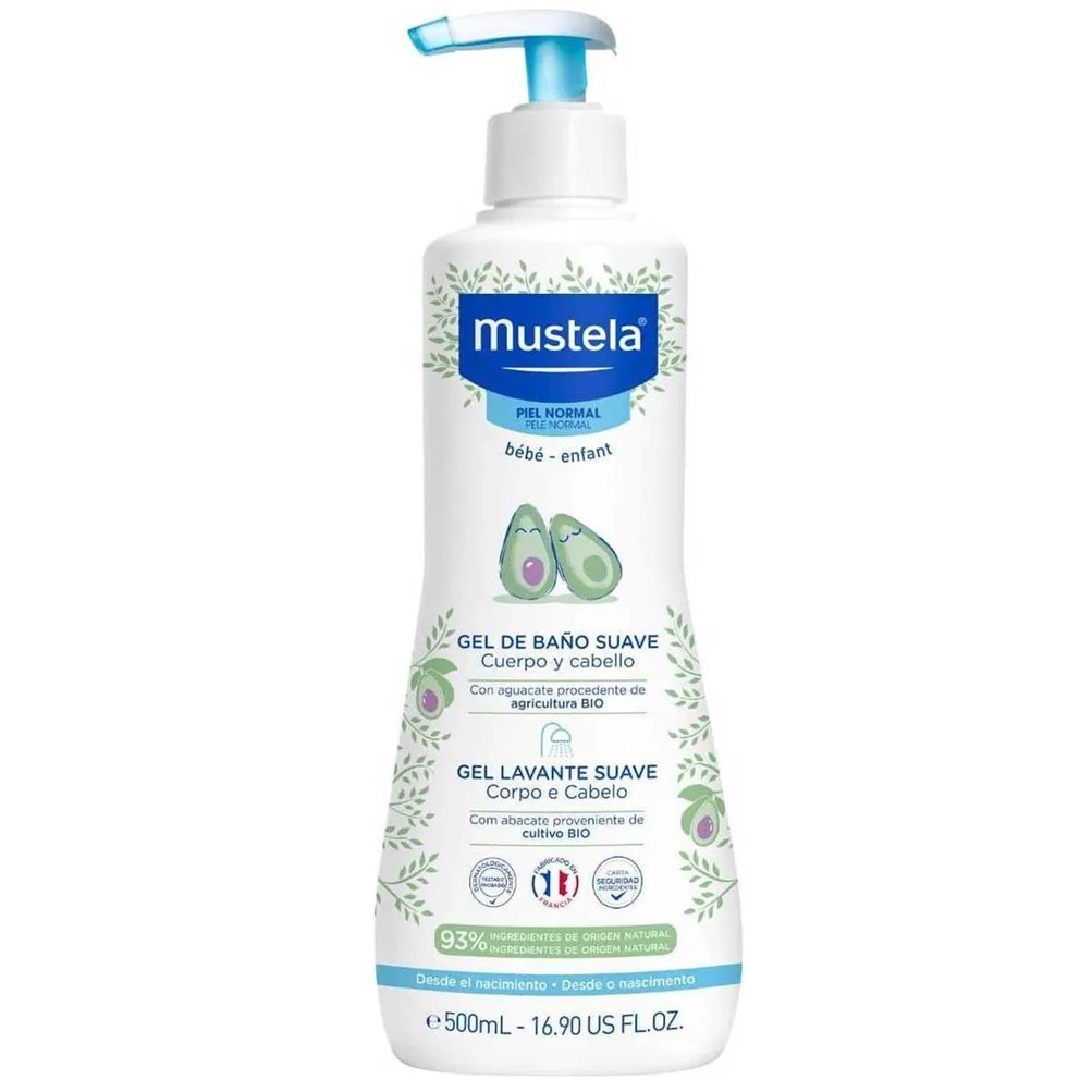 Gel Bebê Lavante Suave Cabelo Corpo Abacate 500ml - Mustela em Oferta na Shopee