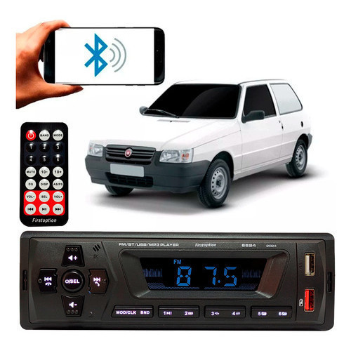 Aparelho Toca Mp3 Radio Usb First Option Fiat Uno Fire Way