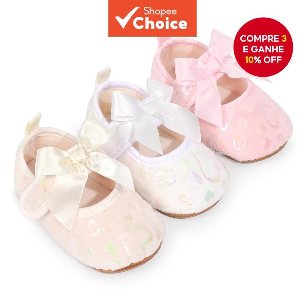 Sapatos De Caminhada Respiráveis Para Bebês Meninas Princesas – Infantis Com Sola Macia E Laço Outono Primavera De 0 A 1