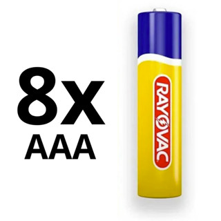 Kit com 8x Pilha Rayovac Zinco Tubo Palito AAA em Oferta na Shopee